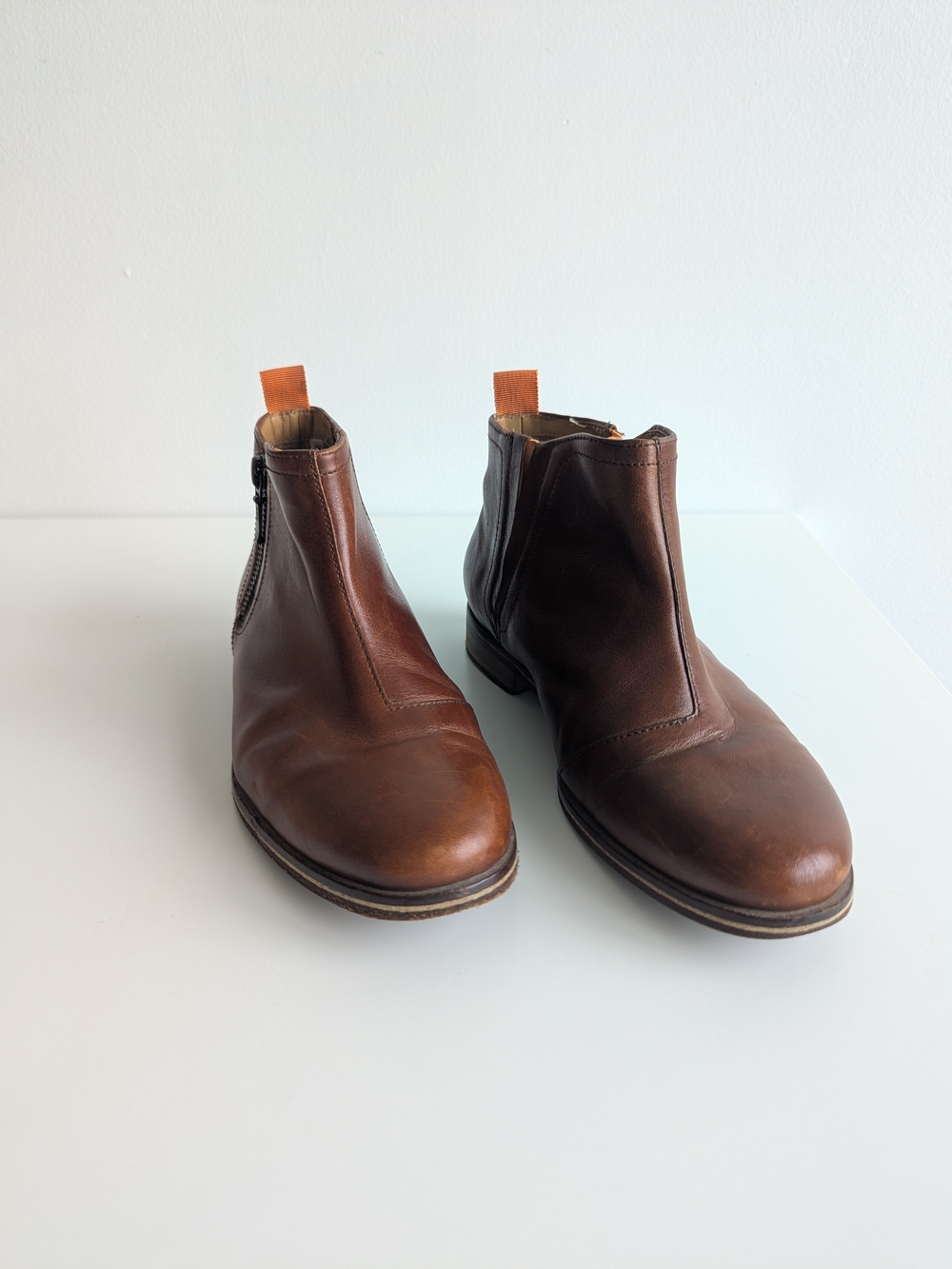 J Shoes Womens 6 Boots Classic Leather Kellen Ankle Bootie Side Zip